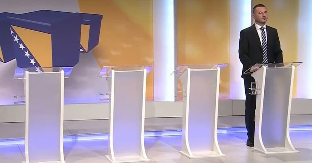 Slika uz članak: Samo jedan kandidat došao na predizbornu debatu za Predsjedništvo BiH na BHT1