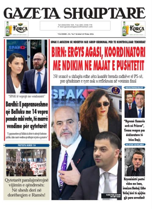 Slika uz članak: Shtypi për ditën e sotme, 12 tetor 2026