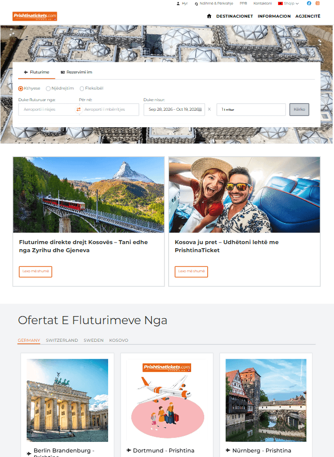 Slika uz članak: PrishtinaTicket bëhet PrishtinaTickets