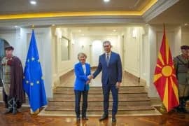 Slika uz članak: Ако се најде решение со Бугарија, Македонија многу бргу ќе напредува во ЕУ интеграциите, најави Фон дер Лајен