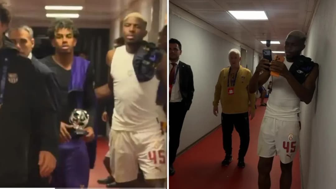 Slika uz članak: Osimhen nakon poraza od Barcelone prišao Yamalu i iznenadio ga neobičnom molbom: Snimak se širi društvenim mrežama (VIDEO)