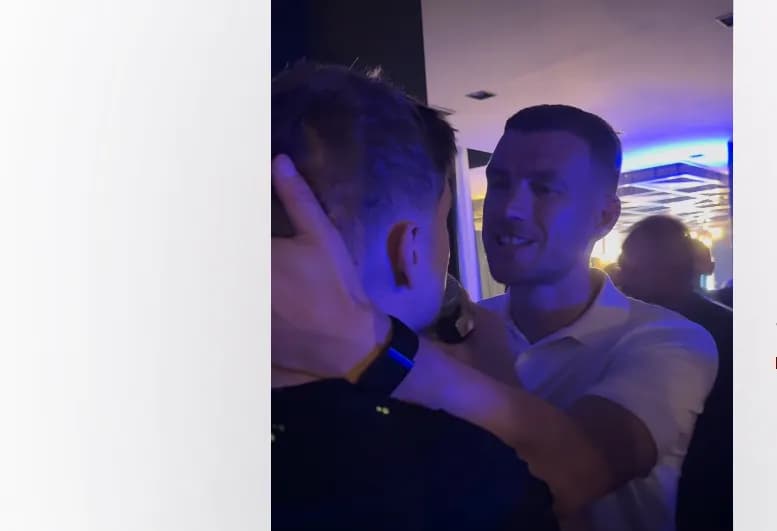 Slika uz članak: VIDEO Od emotivnog oproštaja do slavlja u Sarajevu: Džeko s porodicom, prijateljima i Zmajevima slavio do jutra