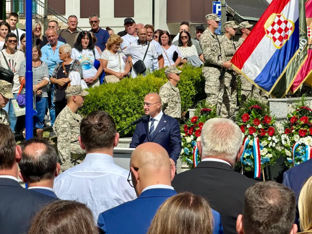 Slika uz članak: Grlić Radman se iz Jajca umiješao u izbore u BiH: "Nepravda prema Hrvatima se mora ispraviti"