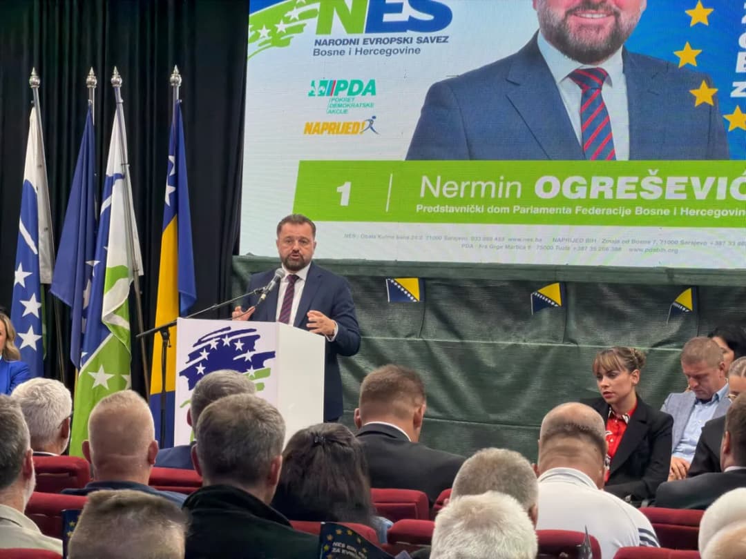 Slika uz članak: Veliki predizborni skup NES-a u Bužimu: Mi smo tim koji na izbore izlazi s rezultatima i planovima