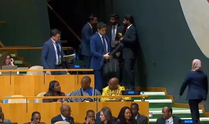 Slika uz članak: Pogledajte trenutak kada je izraelska delegacija napustila salu dok je Erdogan žestoko kritikovao Izrael za govornicom UN-a