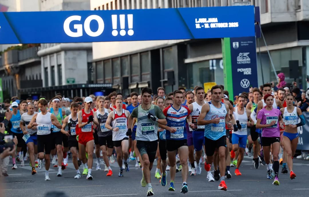 Slika uz članak: Zaradi Ljubljanskega maratona konec tedna zaprte številne ceste: kje in kdaj bodo zapore?
