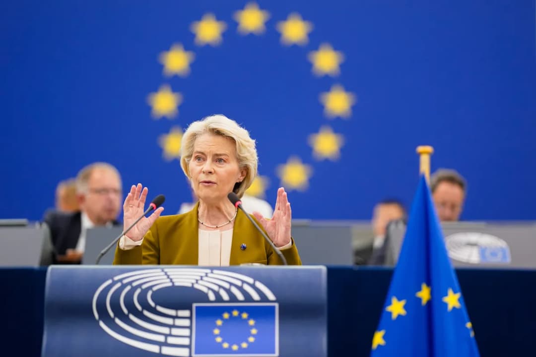 Slika uz članak: Je Ursula von der Leyen izpolnila lanskoletne obljube?
