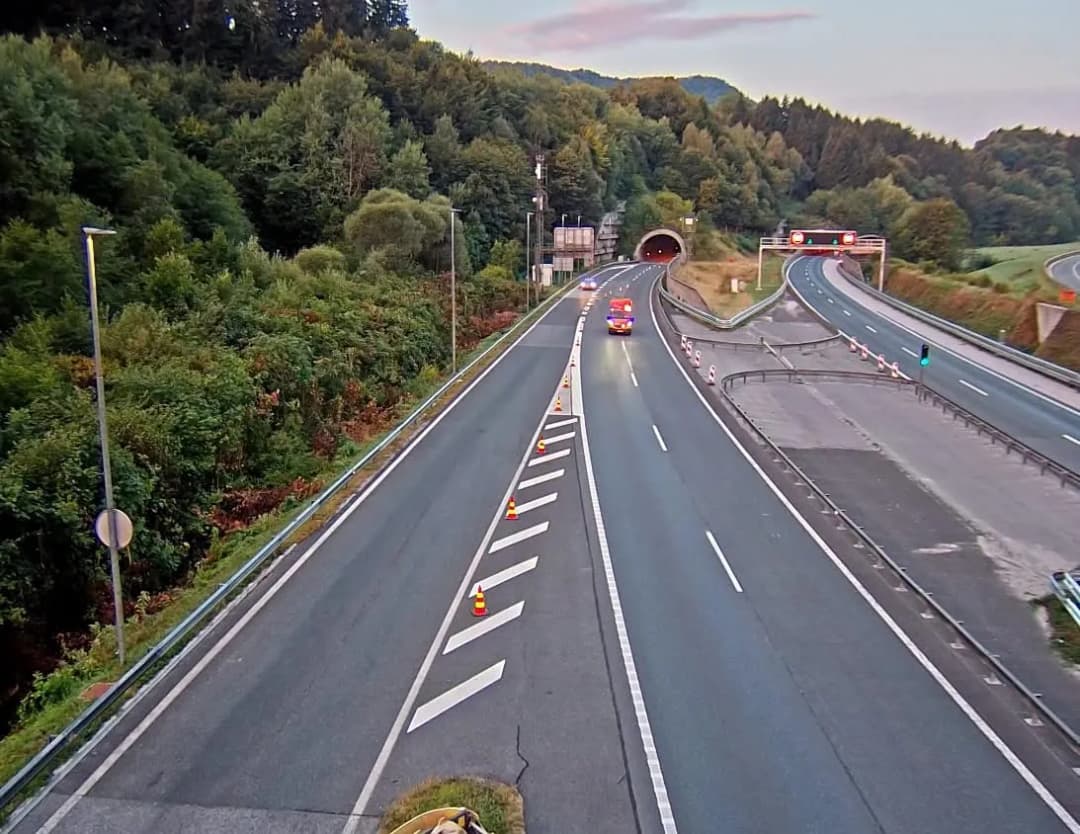 Slika uz članak: Štajerska avtocesta med Trojanami in Vranskim proti Mariboru je spet prevozna