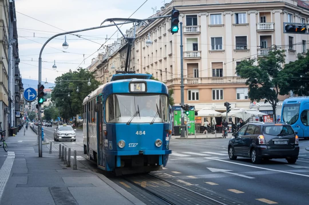 Slika uz članak: Stavka v Zagrebu: avtobusi in tramvaji stojijo, pričakovane velike motnje v prometu