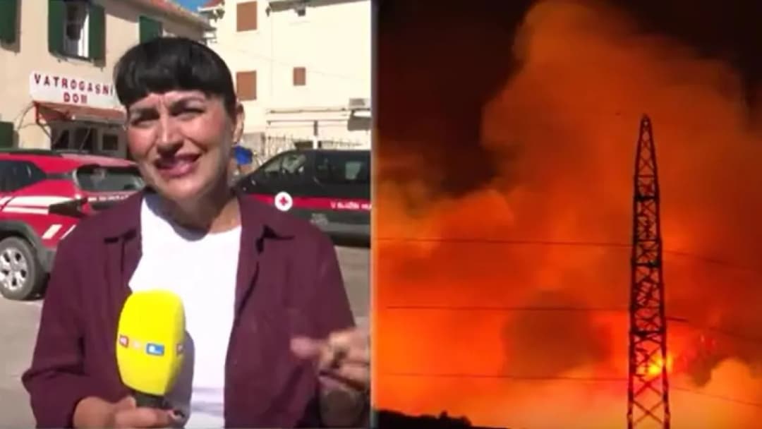 Slika uz članak: Reporterka opisala dramatičnu noć na Braču: 'Vatra se pomaknula 500 metara u deset minuta'