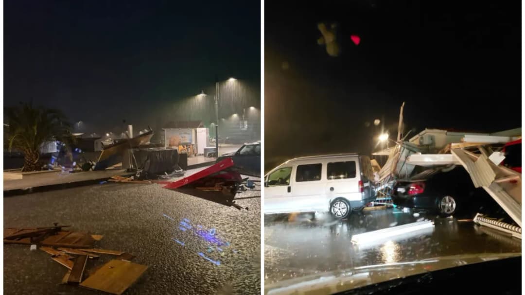 Slika uz članak: Nevrijeme pogodilo Dalmaciju: Potop na ulicama, DHMZ izdao upozorenje