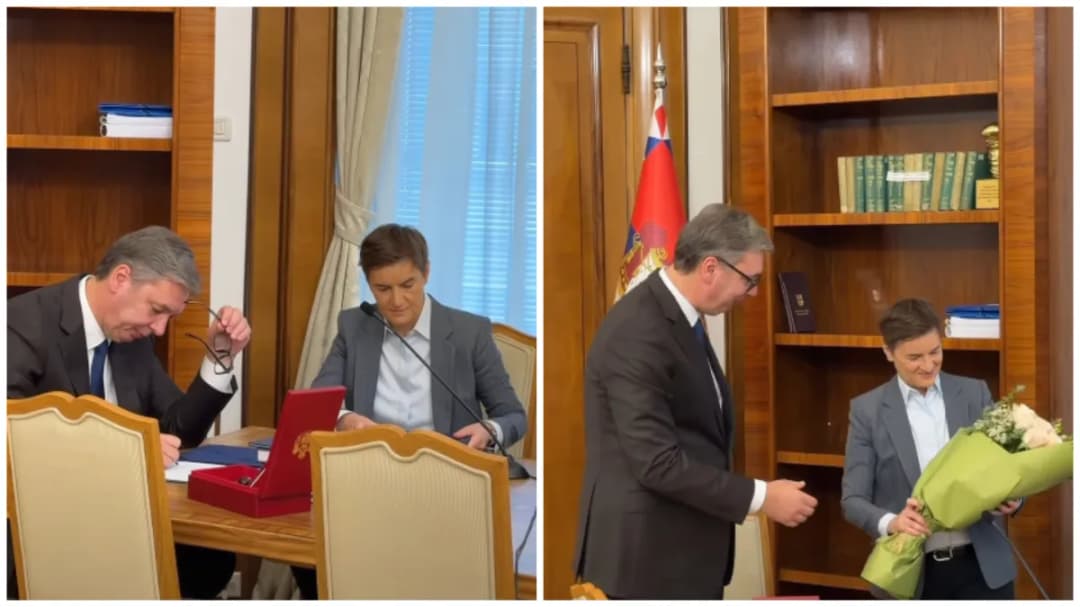 Slika uz članak: Вучић предао дужност Ани Брнабић: „Од данас крећем у нову борбу за Србију“