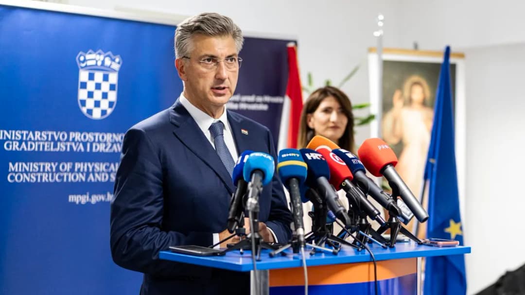 Slika uz članak: Plenković: Hrvatski narod od večeras ima legitimnu predstavnicu u Predsjedništvu BiH