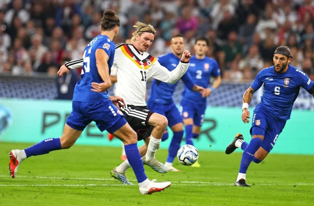 Slika uz članak: Virc nastavio da blista, Nemačka vodi 2:0 protiv očajne Srbije