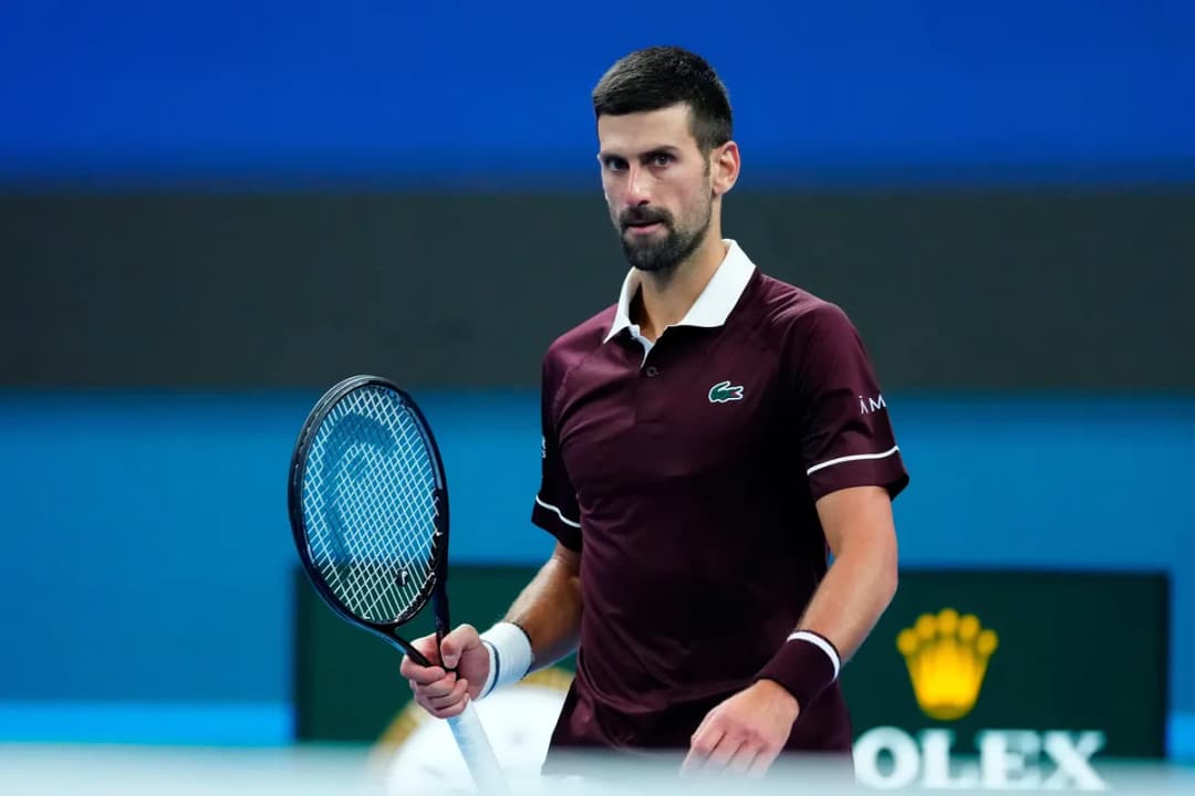 Slika uz članak: Šteta: Novak propustio set loptu, Medvedeva izvukao prvi servis