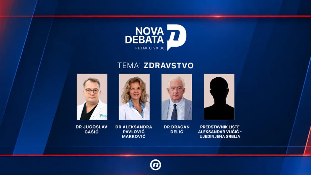 Slika uz članak: Druga predizborna debata na TV Nova: Tema zdravstvo