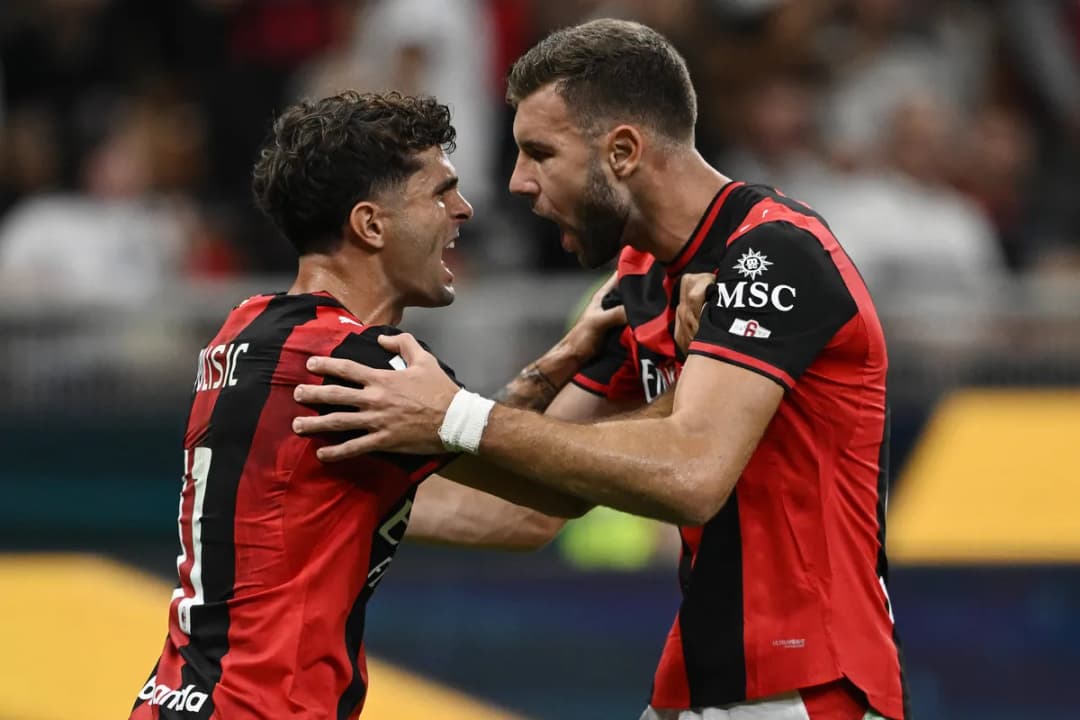 Slika uz članak: Pavlović asistirao, Pulišić pogađao, Milan ubedljiv protiv Lečea