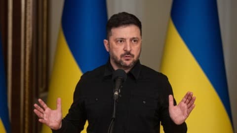 Slika uz članak: Zelenski: Ukrajina testira novo oružje protiv dronova