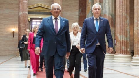 Slika uz članak: Mandić u Beču: Podrška Austrije evropskom putu Crne Gore, razgovarano i o Mladiću