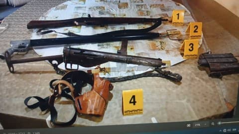 Slika uz članak: Danilovgrad: Pronađene automatska puška i drugo oružje, protiv V.J. krivična prijava