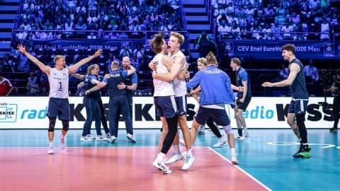 Slika uz članak: Prva velika medalja za Fince u odbojci - preko Slovenija do bronze