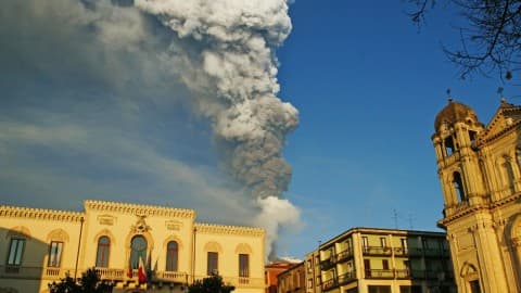 Slika uz članak: Etna ponovo aktivna, MVP objavio preporuke za crnogorske putnike