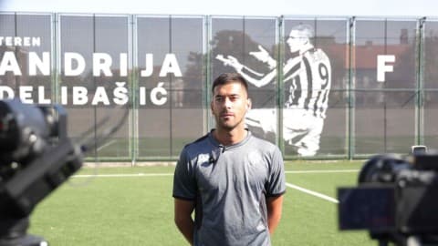 Slika uz članak: Partizan otvorio teren "Andrija Delibašić": Veliko priznanje nekadašnjem reprezentativcu Crne Gore