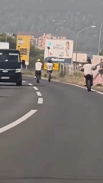 Slika uz članak: Policija pronašla i kaznila motocikliste sa snimke kod Šibenika. Začudili biste se odakle su...