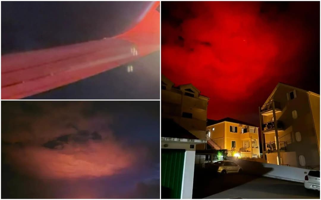 Slika uz članak: ‘Proletjela sam kroz to, zastrašujuće!‘; crveno nebo iznad Splita zabezeknulo turiste: ‘Kao u seriji Stranger Things‘