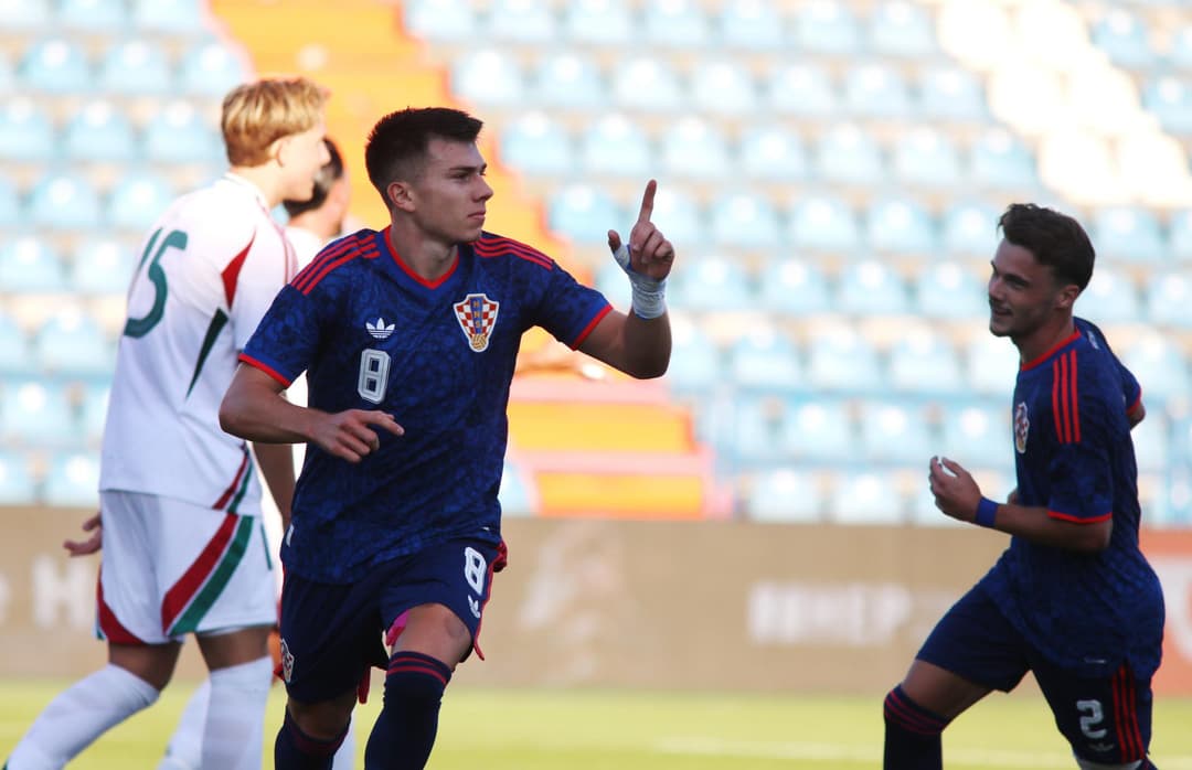 Slika uz članak: Hrvatska na pragu Eura golovima sjajnog Jagušića, a briljirao je i mladi hajdukovac
