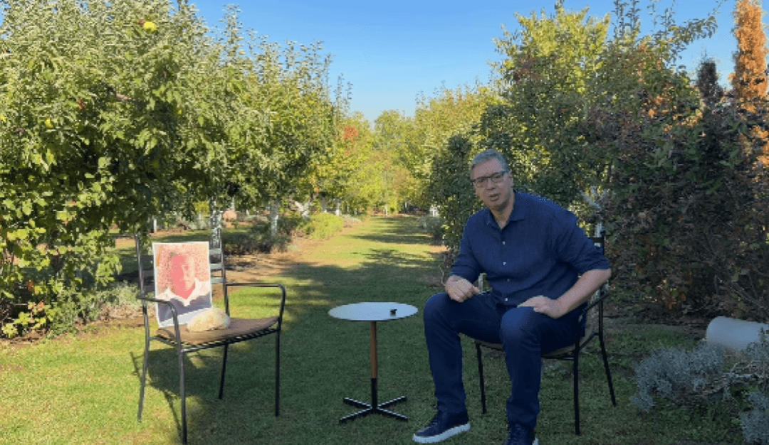 Slika uz članak: VIDEO Ovo je prebizarno i za Vučićeve standarde: objavio video u kojem priča s kamenom za kupus!
