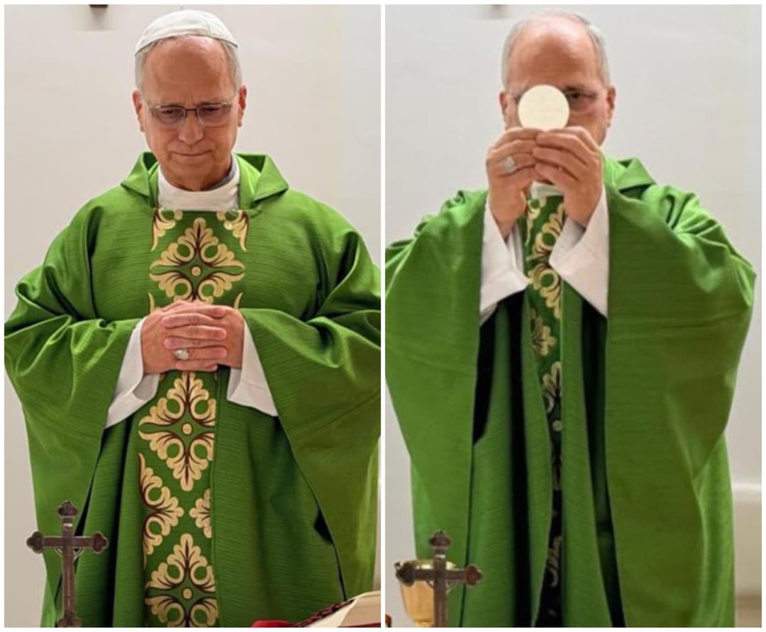 Slika uz članak: Prve fotografije Pape Lava nakon operacije; već je služio misu, ovo je posebno istaknuo u propovijedi...