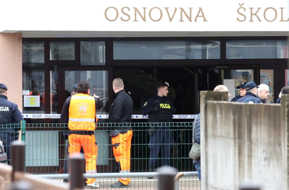 Slika uz članak: Dojava o bombi u zagrebačkoj školi; Đaci hitno evakuisani