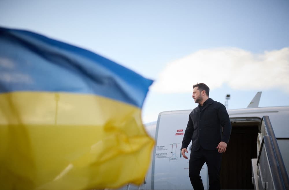 Slika uz članak: Dva pokušaja napada na avion Zelenskog