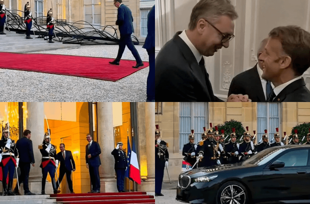 Slika uz članak: Vučić sa Makronom u Jelisejskoj palati – svečana večera za 120 stranih delegacija FOTO/VIDEO