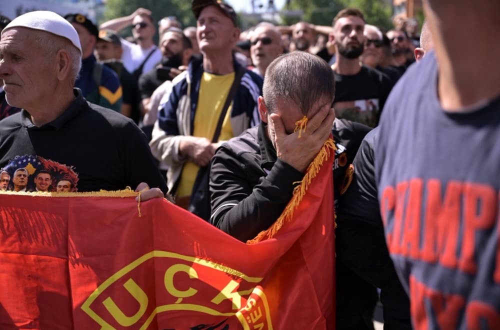 Slika uz članak: Albanci protestovali i u Njujorku zbog presude bivšim vođama tzv. OVK