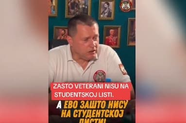 Slika uz članak: Ветеран открио зашто их нема на Студентској листи: Не можемо са онима којима је Косово независно, а Сребреница геноцид