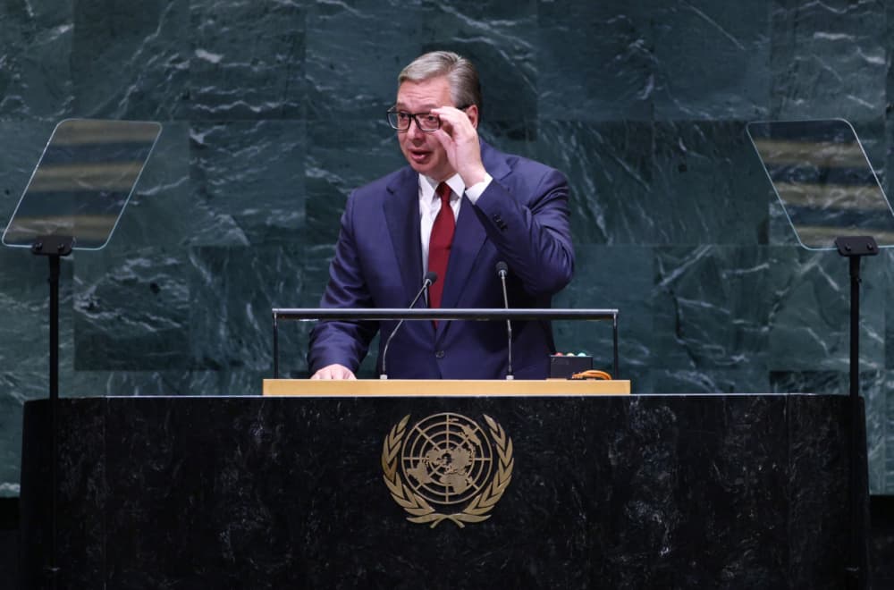 Slika uz članak: "Predsedniče, jedan od najhrabrijih govora"; Svetski lideri čestitali Vučiću posle izlaganja na GS UN FOTO