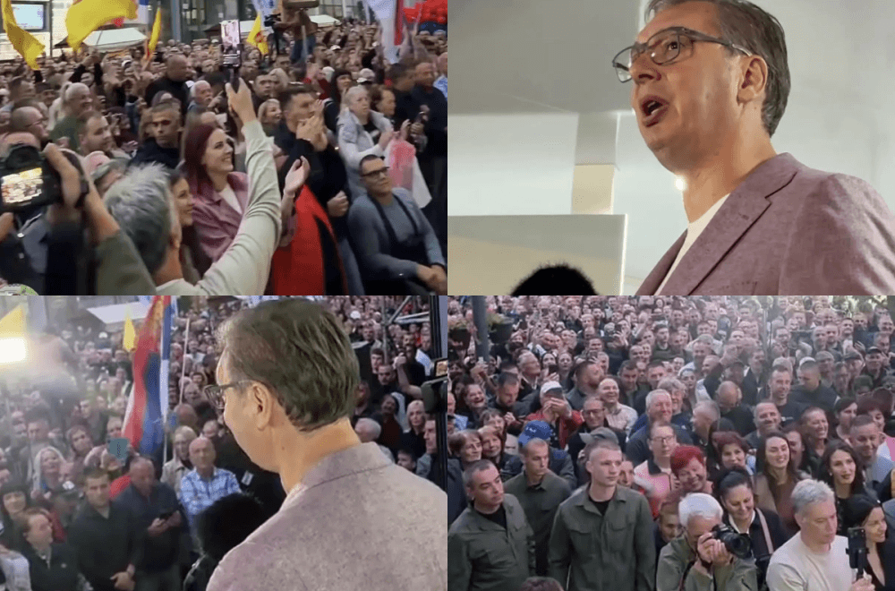 Slika uz članak: Vučić u Vranju: Odbranili smo se od terora i totalitarizma blokadera; Vi 25. birate kojim putem će Srbija ići