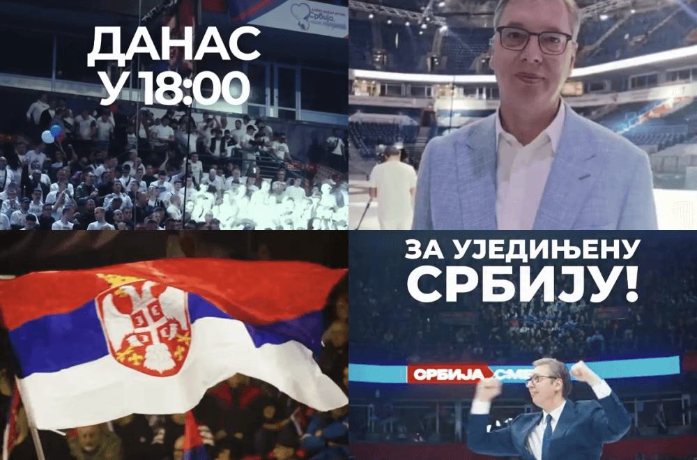 Slika uz članak: Vučić objavio moćan spot; Oglasio se i najavio: "Vidimo se večeras u 18 časova u Areni" VIDEO