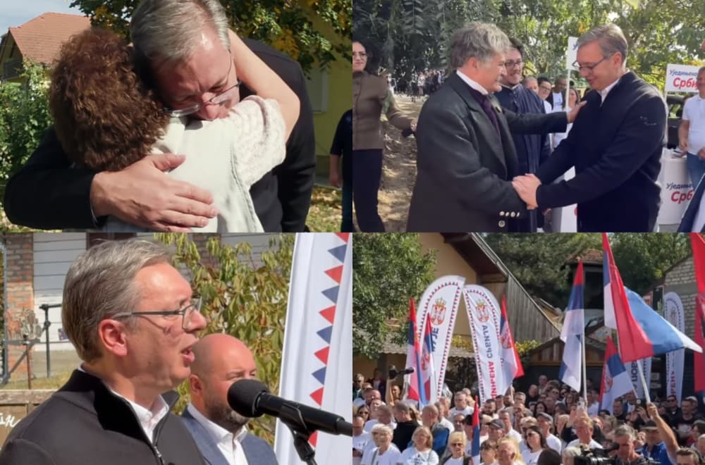 Slika uz članak: Вучић са мештанима Бачког Градишта: Ја сам крив, нисам вас довољно слушао