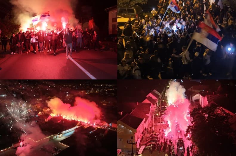 Slika uz članak: Veličanstven doček; Mladi koji su pešačili iz Bačke Palanke stigli do Novog Sada FOTO/VIDEO