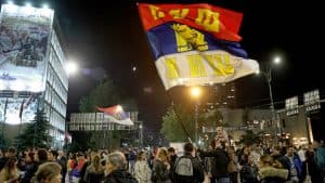 Slika uz članak: Studenti: Paljenje dela Niške tvrđave pokazuje nesposobnost pristalica SNS-a