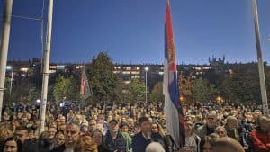 Slika uz članak: „Ovo je borba za 25. oktobar, za izbornu noć“: Održan skup podrške redakciji portala Nova.rs (FOTO, VIDEO)