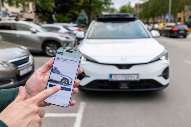 Slika uz članak: V Zagrebu začeli testirati robotaksije brez voznika v vozilu