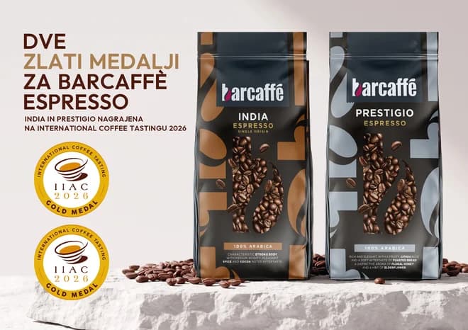 Slika uz članak: Dve zlati medalji za Barcaffè espresso