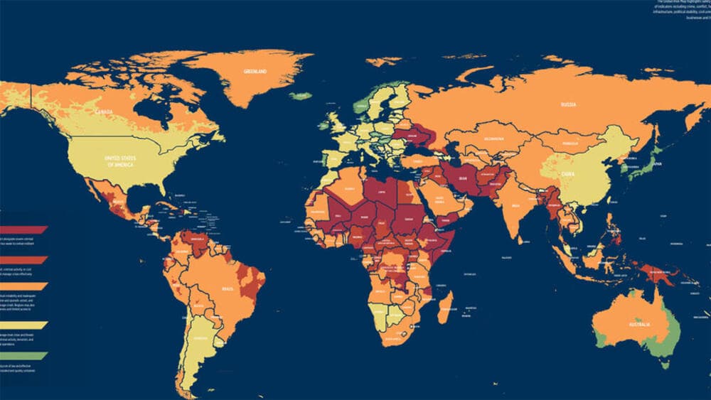 Slika uz članak: OBJAVLJENA NAJNOVIJA MAPA RIZIKA Ove zemlje su "EKSTREMNO OPASNE", NIKAKO NE PUTUJTE u ove turističke destinacije