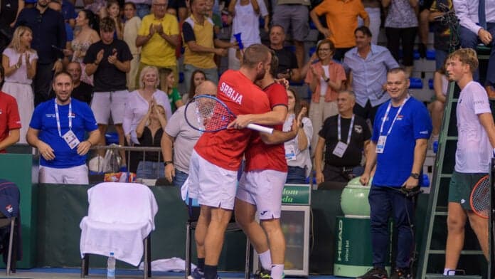 Slika uz članak: Dejvis kup u Nišu: Srbija povela protiv Litvanije sa 2:0