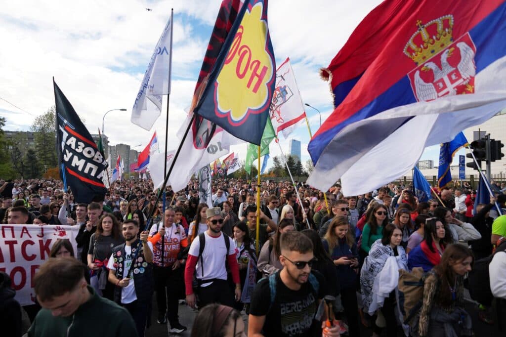 Slika uz članak: Studenti kažu da neće uvoditi sankcije Rusiji, pitaju ko će odgovarati za nadstrešnicu i nasilje