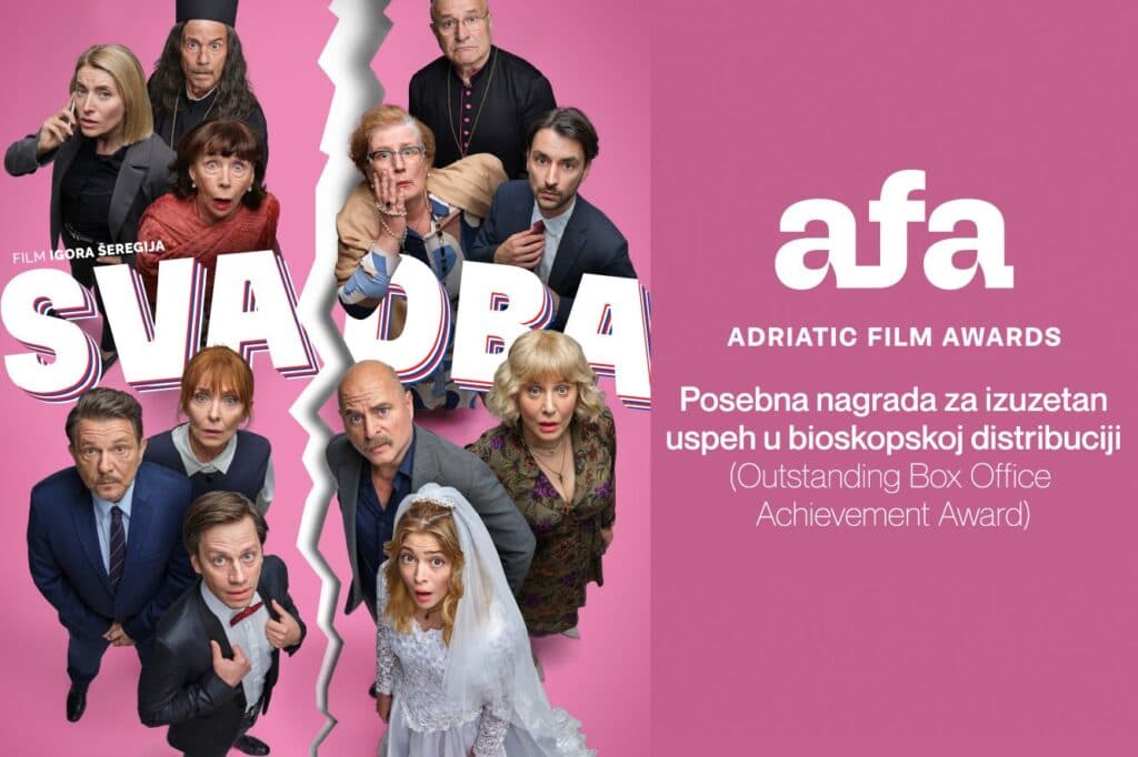 Slika uz članak: Film „Svadba“ dobitnik AFA nagrade za izuzetan uspeh u bioskopskoj distribuciji